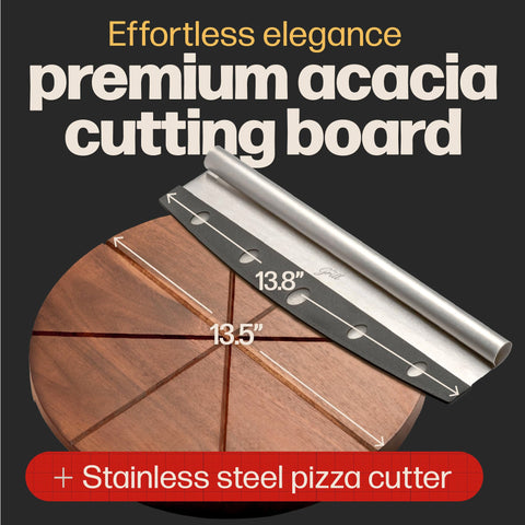 Hans Grill pizza cutter rocker closeup focuses on a sharp, durable single-piece blade.