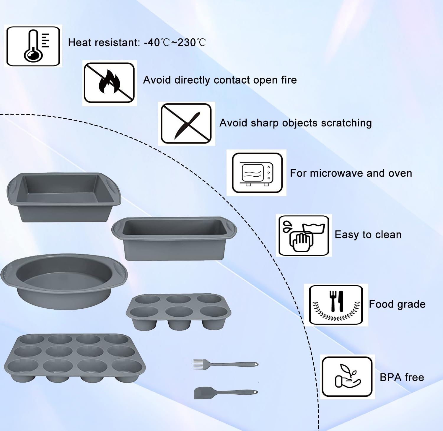 Hansanti toast pan with even edges for perfect slices.
