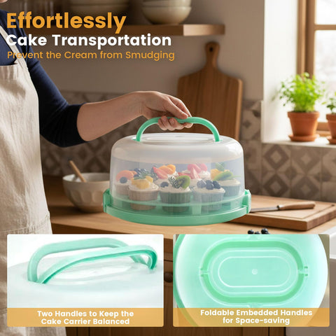 HANSGO 11-count cupcake container tray keeps treats organized.
