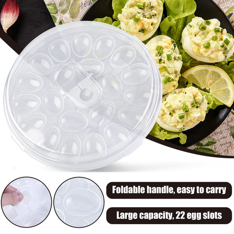 HANSGO clear dome egg tray lets you see contents at a glance