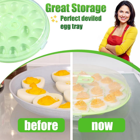 HANSGO 22-cavity tray stacks neatly in the fridge for space saving.