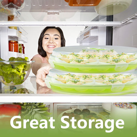 Clear lid on HANSGO deviled egg tray showcases contents while protecting them
