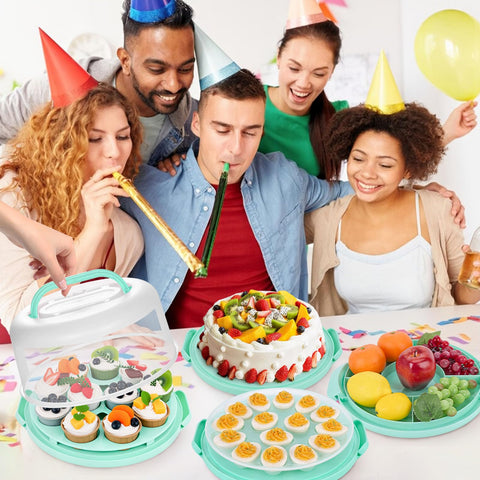 HANSGO multi-purpose serving tray fits cookies, pies, and fruits.