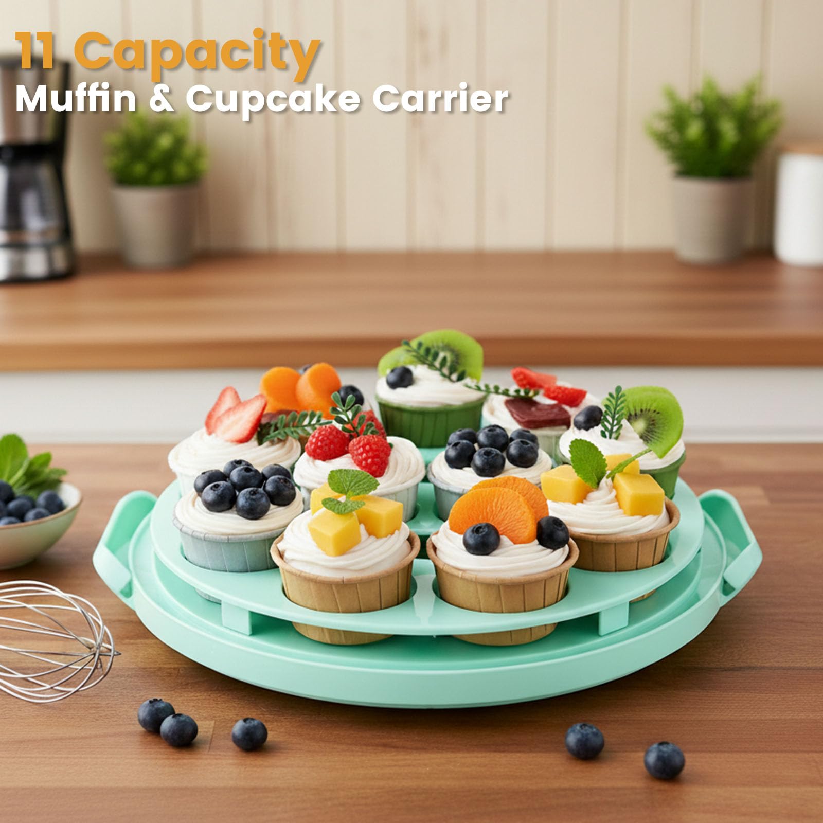 HANSGO two-sided base tray serves as fruit and nut platter.