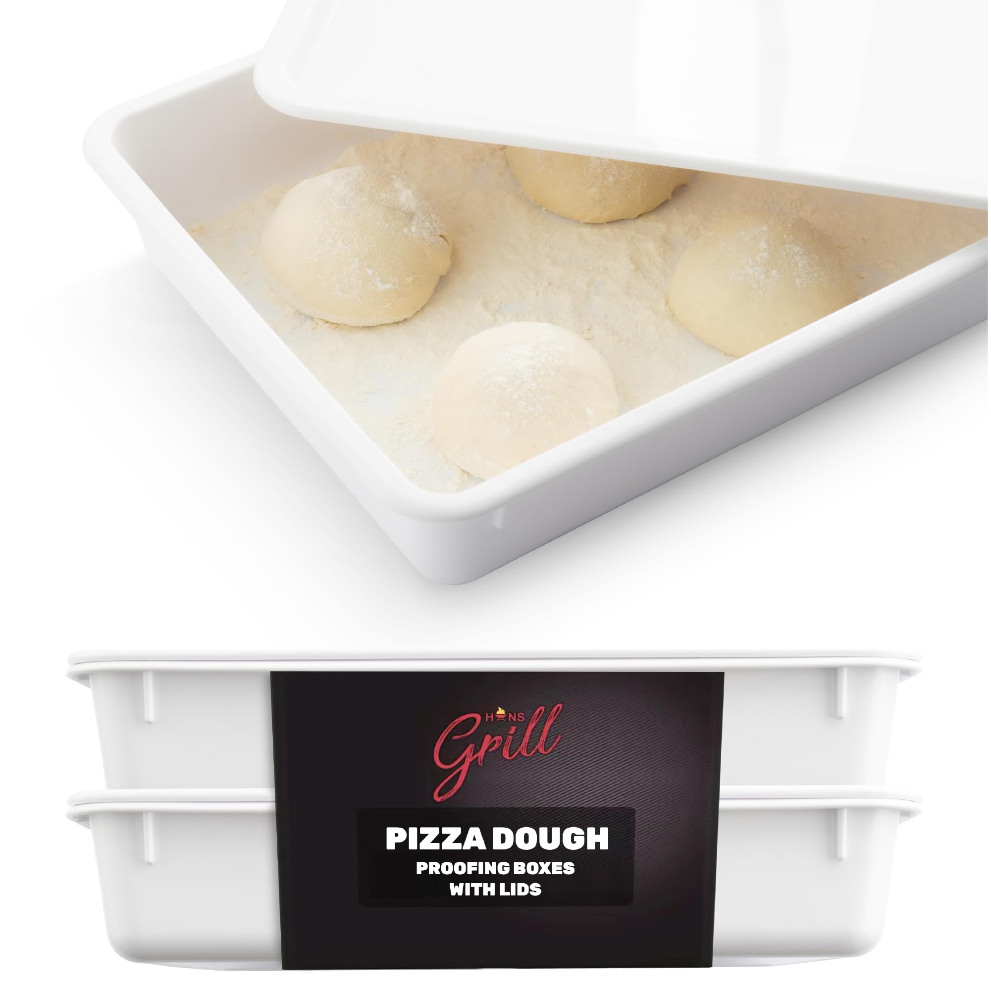 Hans Grill easy-clean dough proofing container system for busy kitchens