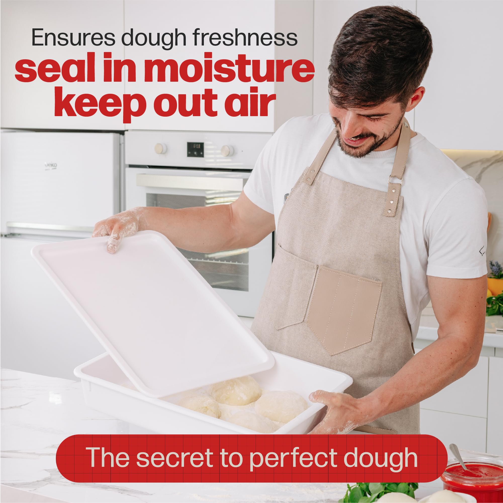 Hans Grill fridge-ready dough trays help keep ingredients organized