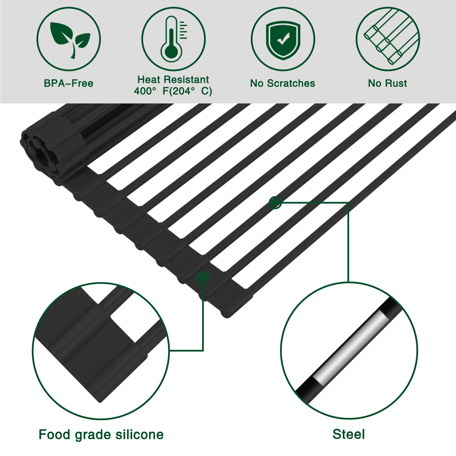 HANZENMA multi-purpose rack doubles as a veggie drying surface.