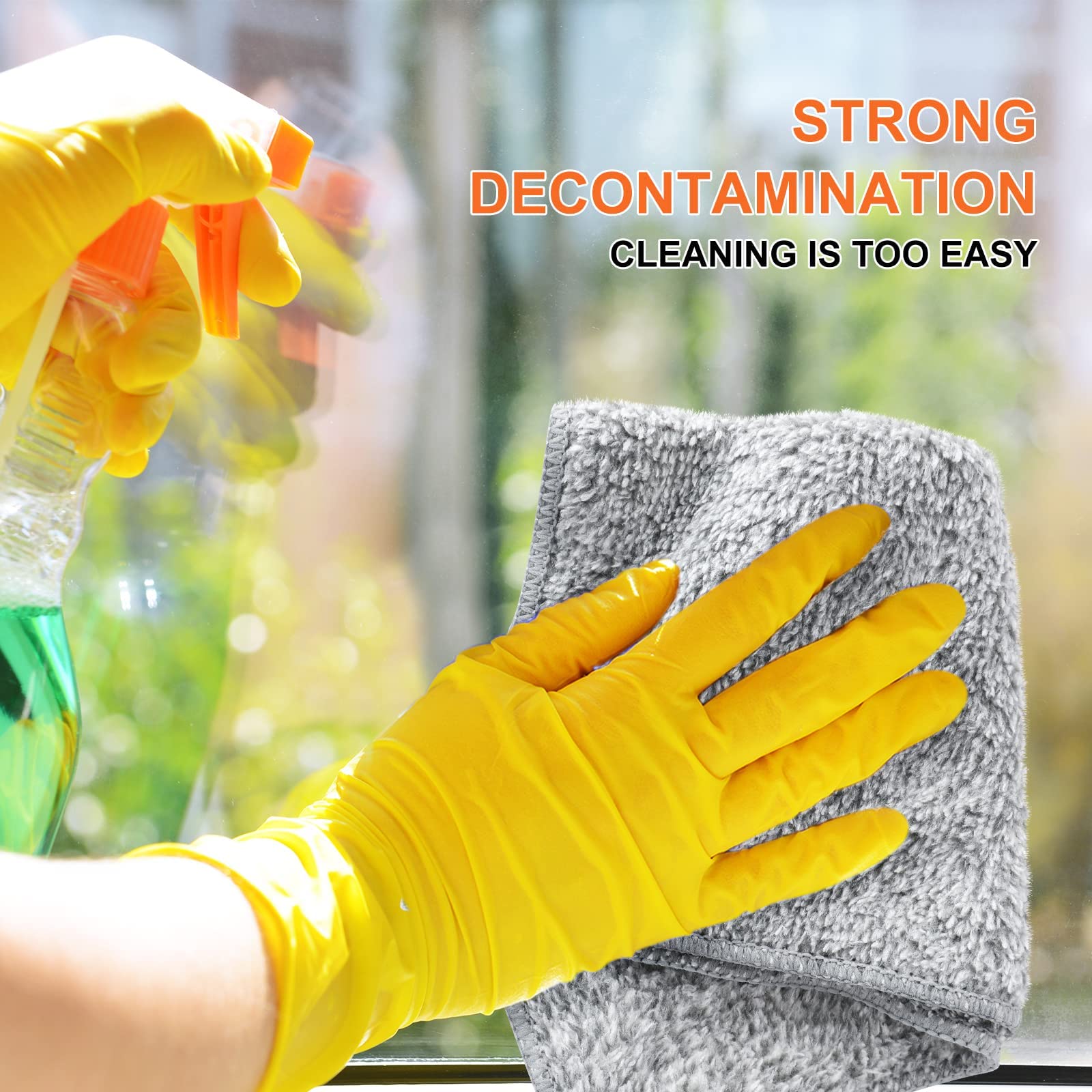 HAOBAOBEI fast-drying grey towels for household drying and wiping tasks