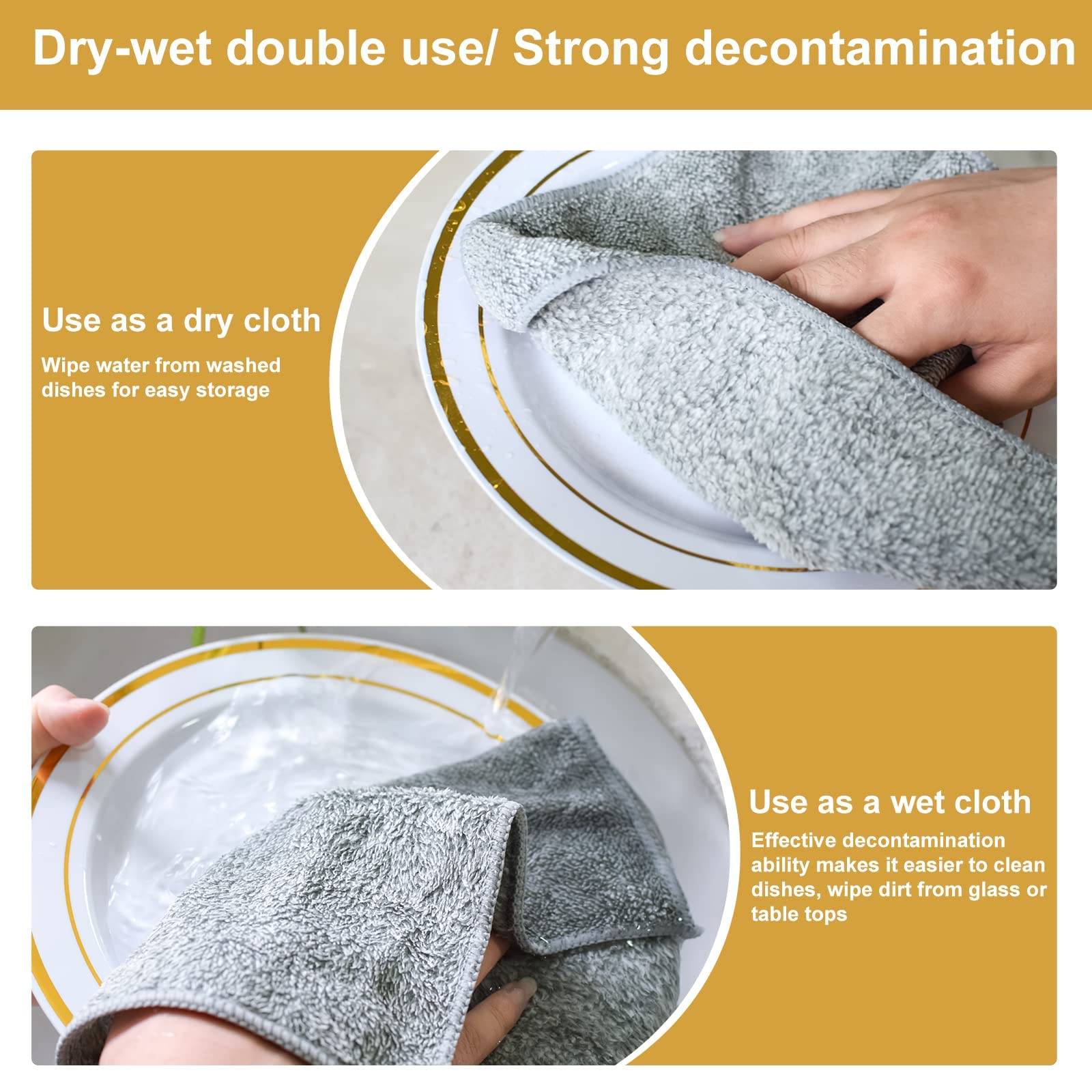 HAOBAOBEI multiuse kitchen towels suitable for counters and hands