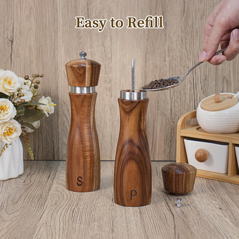 Gift-ready Haomacro salt and pepper mills in sturdy packaging