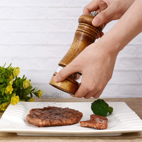 Haomacro clear acrylic window shows spice levels at a glance.