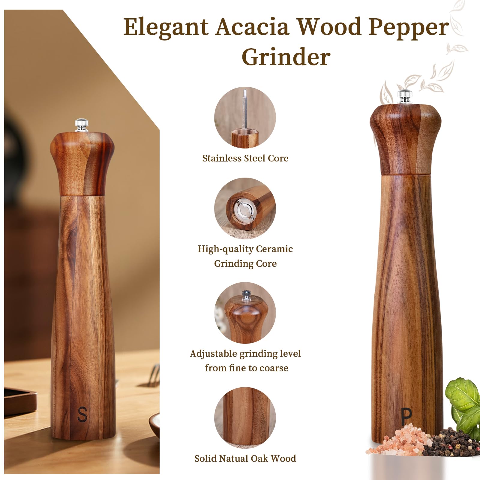 Gift-box packaging makes Haomacro grinders ideal for weddings or holidays.