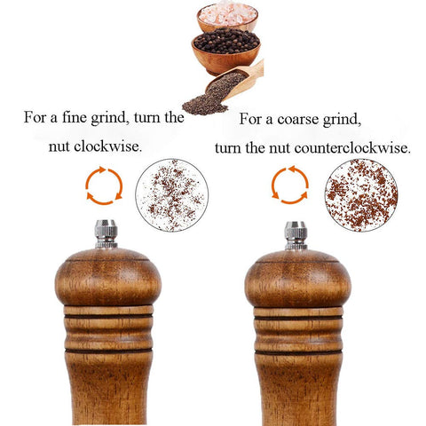 Haomacro refillable spice grinders work with sea salt, pepper, and other spices.