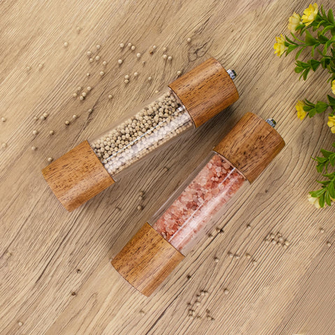 Haomacro grinders side view highlighting slim profile and easy-grip shape for daily use.
