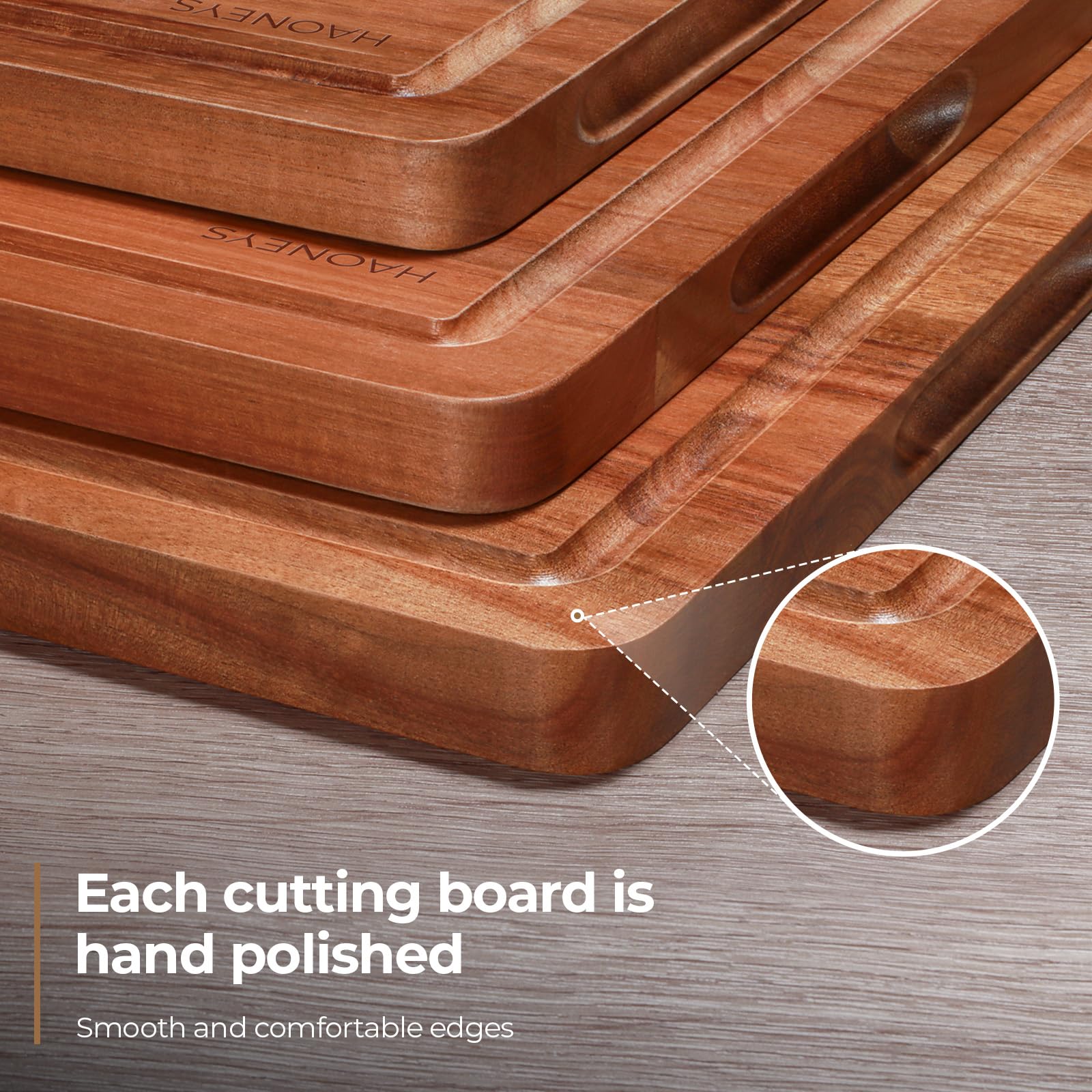 HAONEYS dual-sided cutting board for extended board life