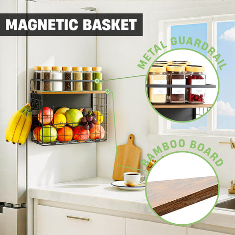 Close up of Haotao magnetic shelf with wide magnets securing a metal surface.