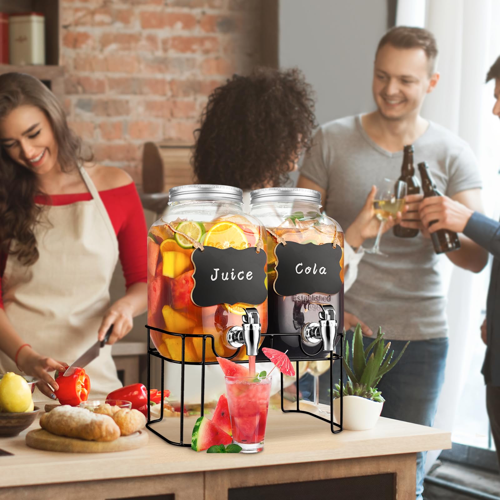 Haotao metal rack supports easy access and stable serving.