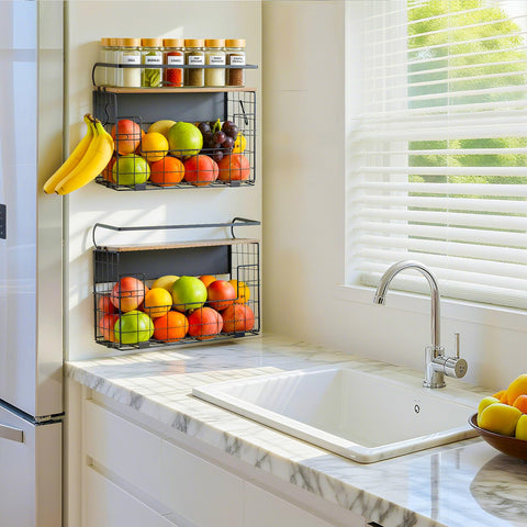 Wood lid design adds stability and durability to Haotao shelf.