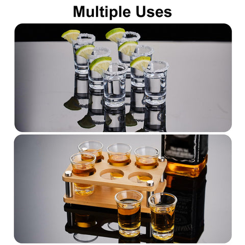 Haoxishui glass holder on bar display for neat storage.