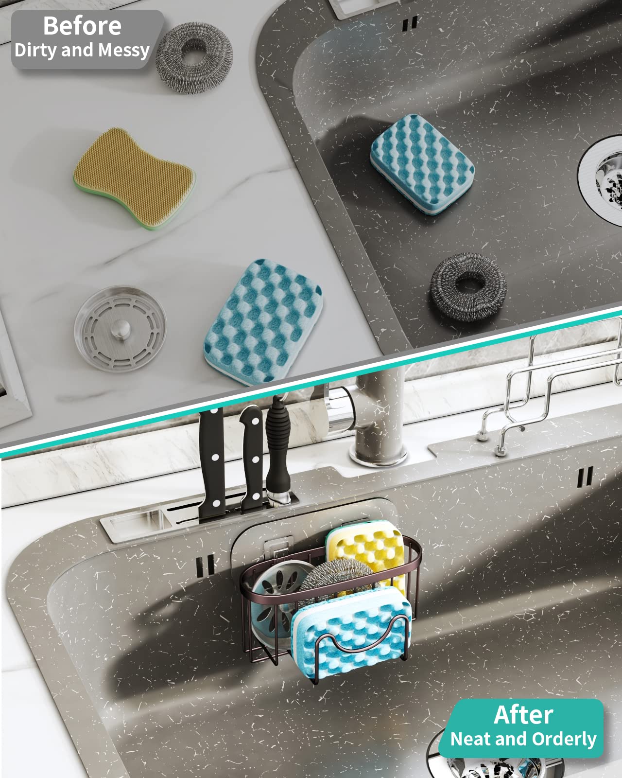 HapiRm versatile organizer for kitchen or other rooms reducing countertop clutter