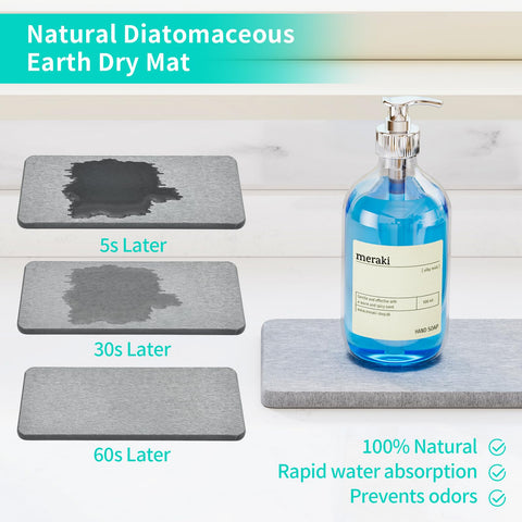 HapiRm sink caddy with detachable brush holder displayed on counter