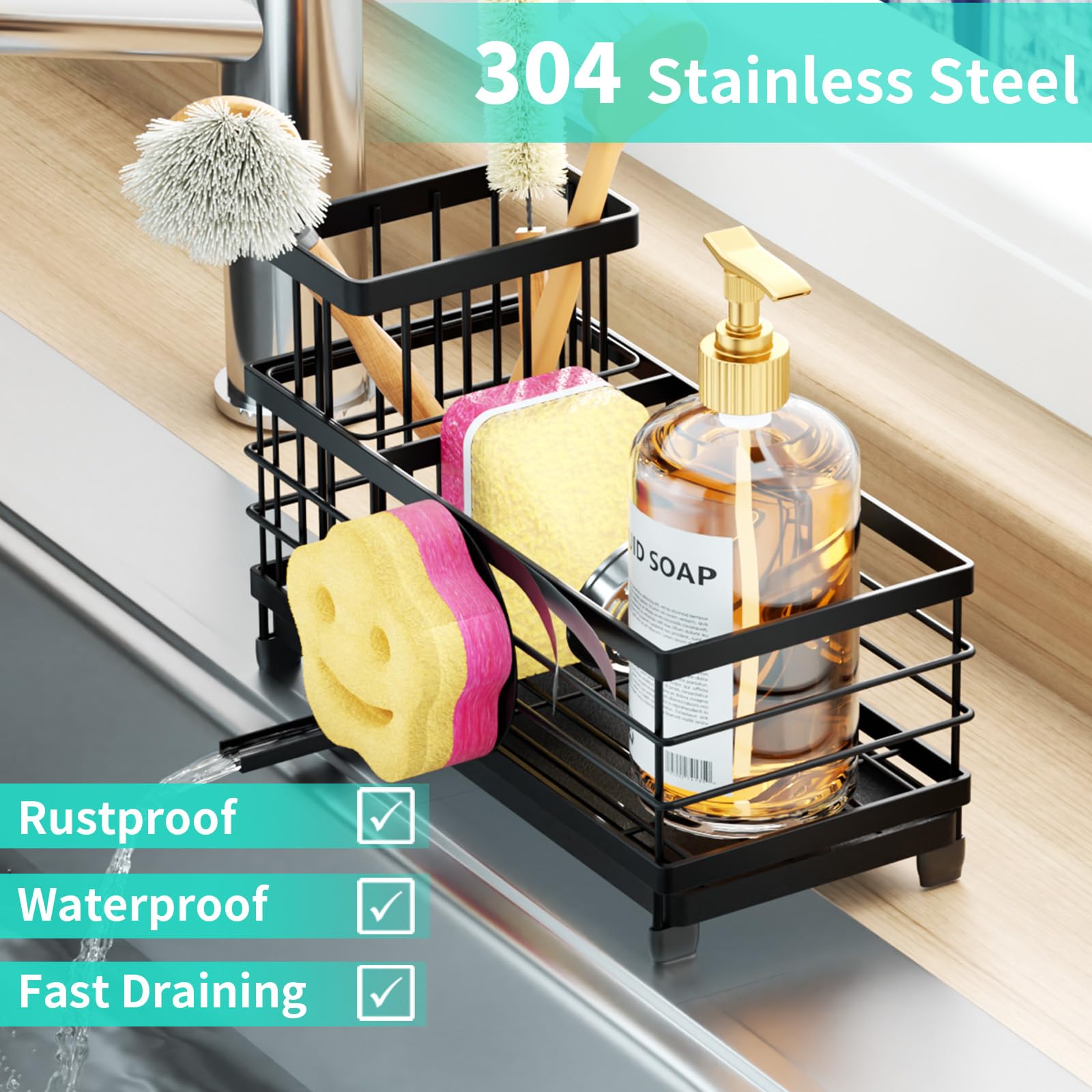 HapiRm non-slip feet prevent sliding on countertops