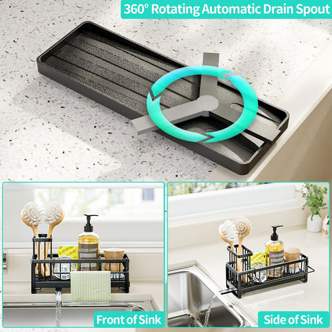 HapiRm sponge holder shows removable brush area for tidy dish brushes.
