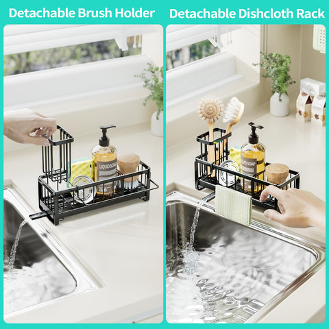 HapiRm sponge holder with removable dishcloth spot for quick drying towels.