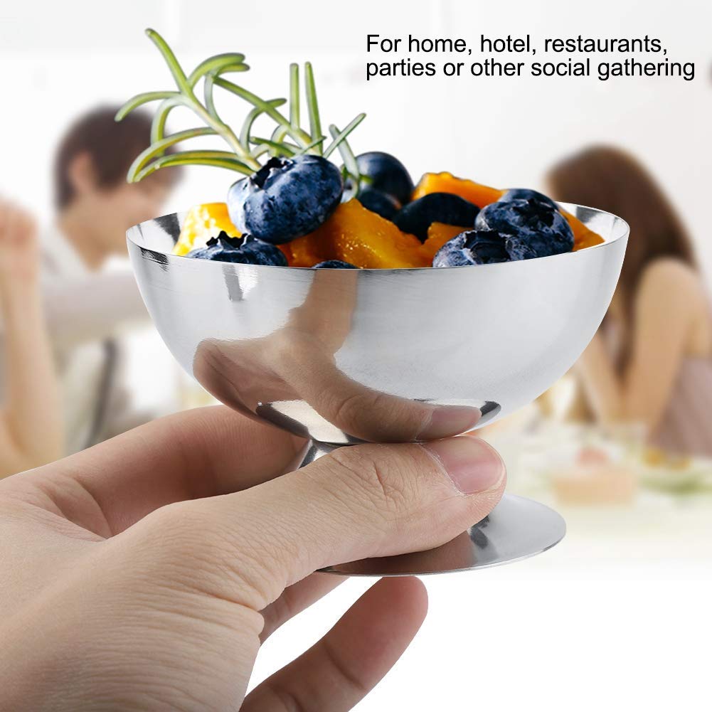 Hapivida short-foot dessert cups offering wider top for portions