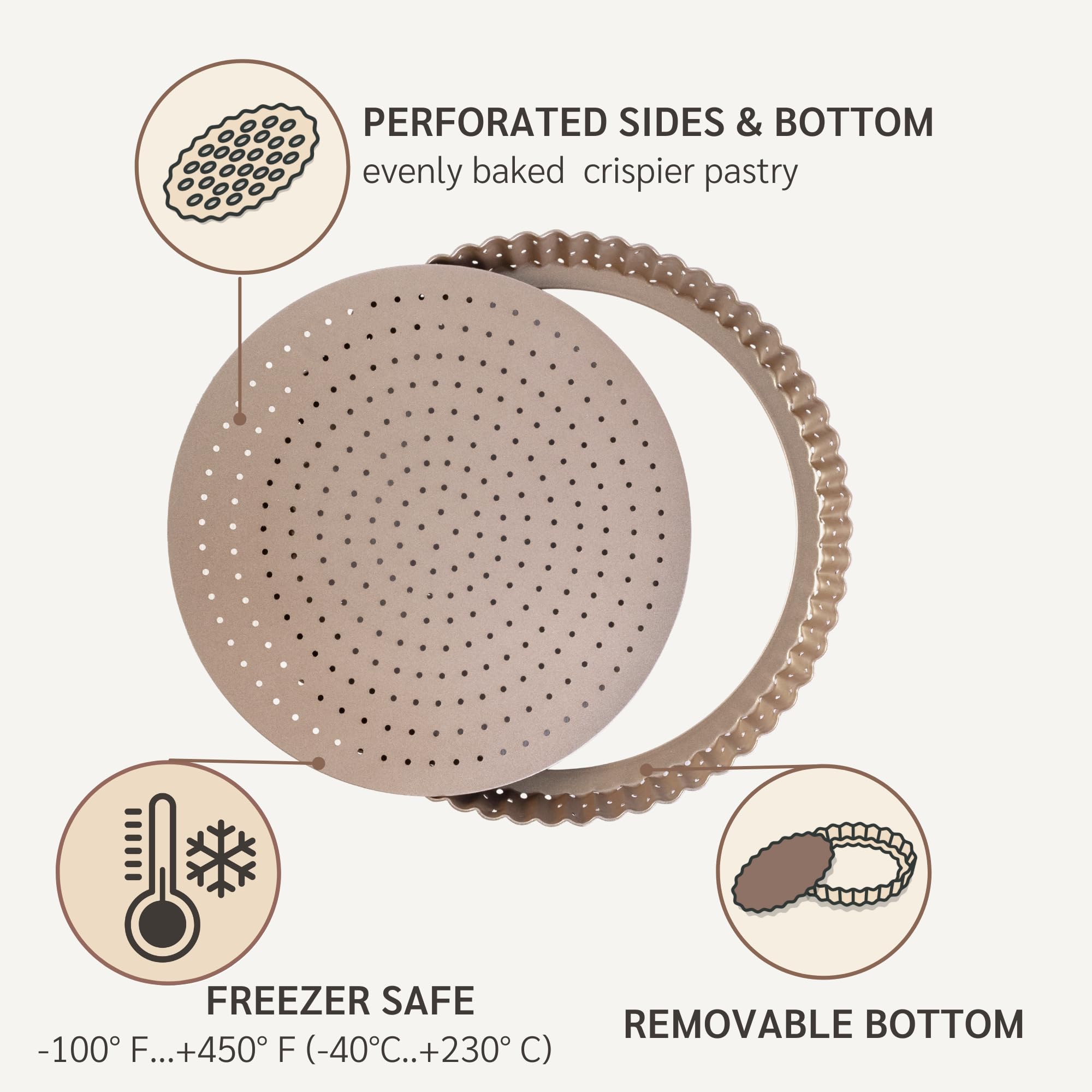 HAPPIELS bakeware is free of PFOA PFOS and BPA for safe baking.