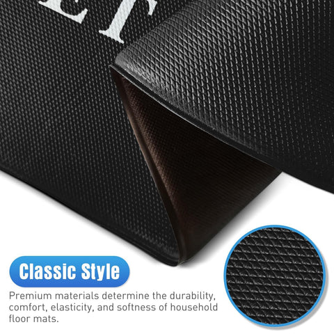 HappyTrends kitchen mat set in kitchen demonstrates versatile placement for busy spaces.