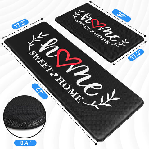 HappyTrends kitchen mat side profile emphasizes thickness and support.