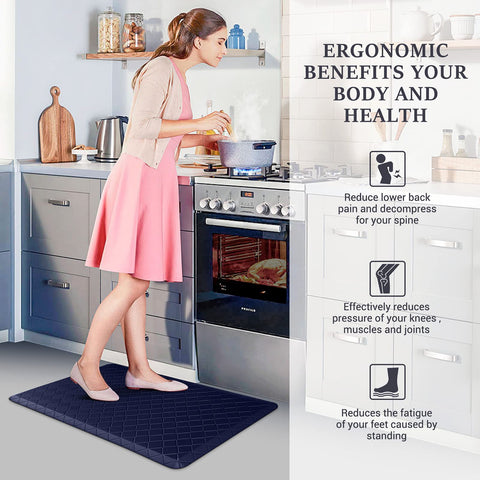 HappyTrends laundry-room mat delivers standing comfort during chores.
