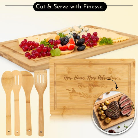 Happy Banana bamboo coasters highlighting natural finish for table protection.