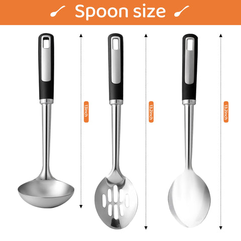Happy Kit large serving spoons for generous portions at family meals.