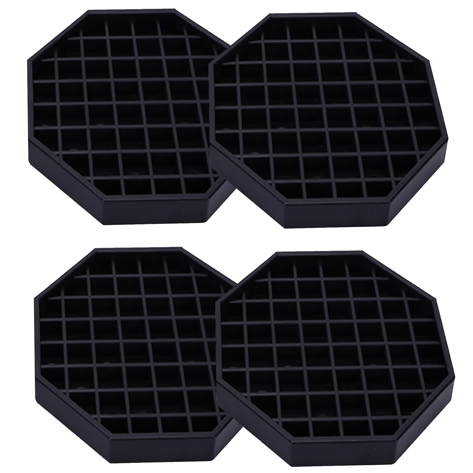 Happy Reunion drip tray six-inch black octagon ideal for bar spill management.