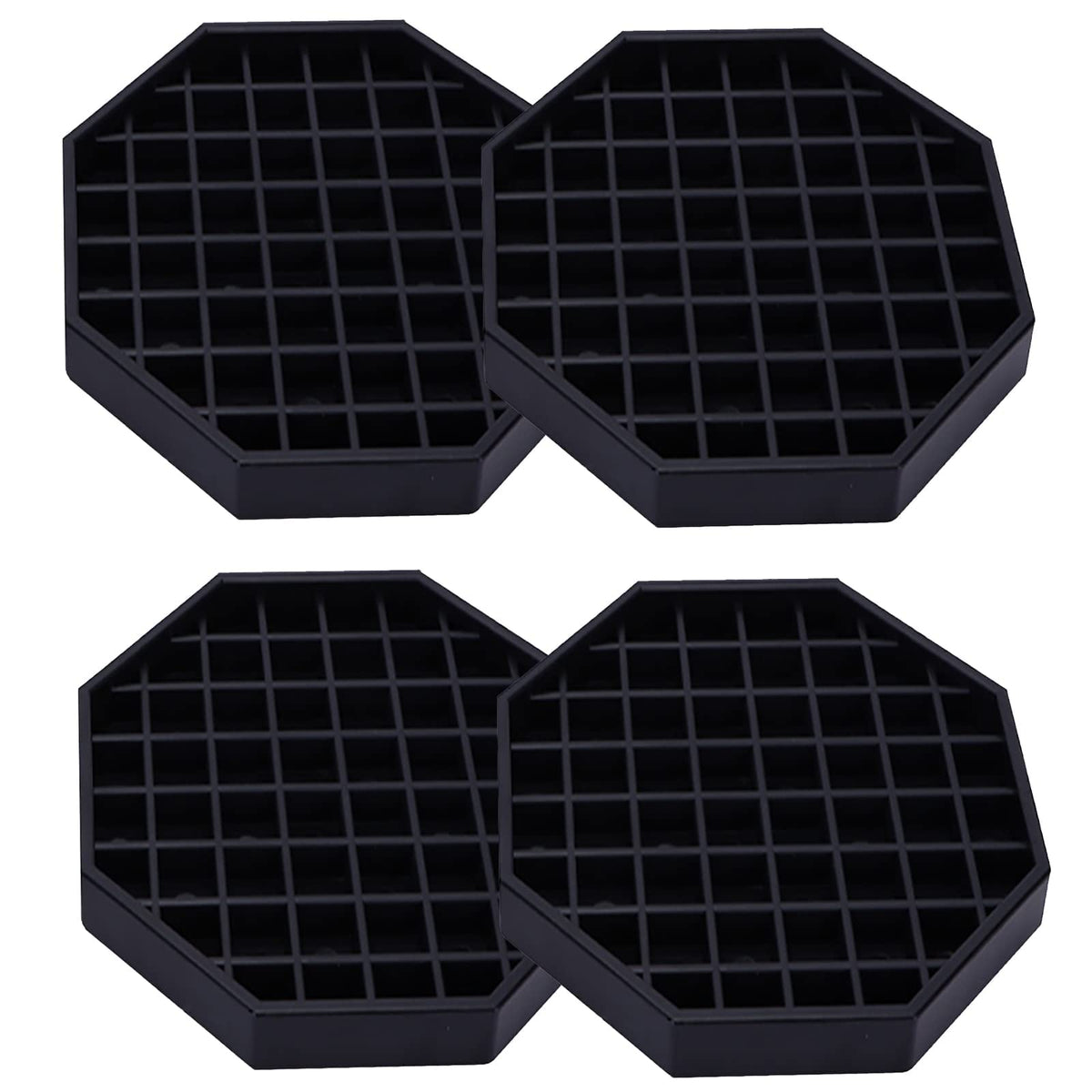 Happy Reunion drip tray six-inch black octagon ideal for bar spill management.