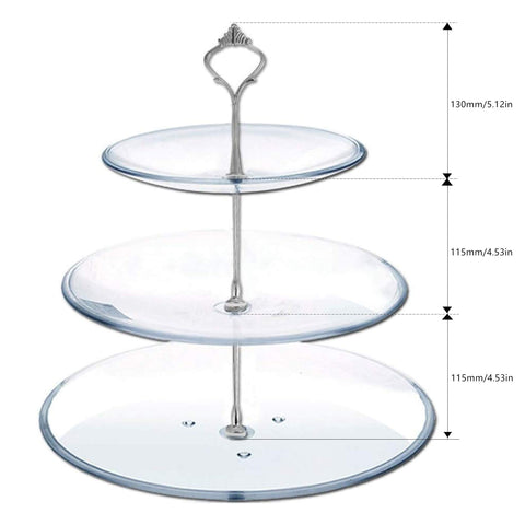 Happy Will silver crown design adds elegant finish to tiered stand
