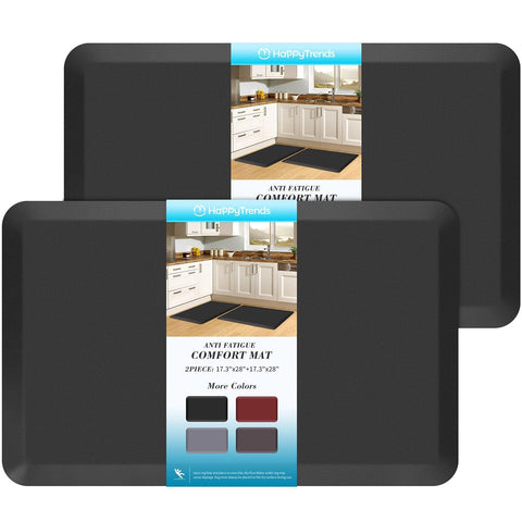 HappyTrends anti-fatigue kitchen mat supports comfortable standing during meal prep.