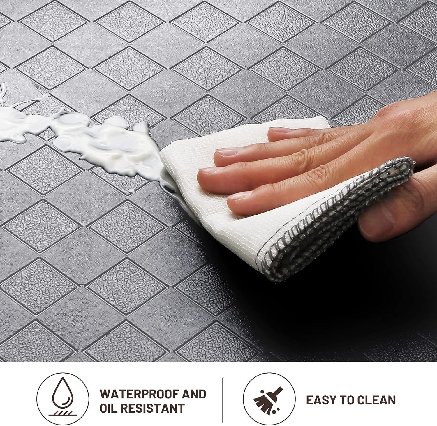 HappyTrends ergonomic comfort mat supports standing tasks.