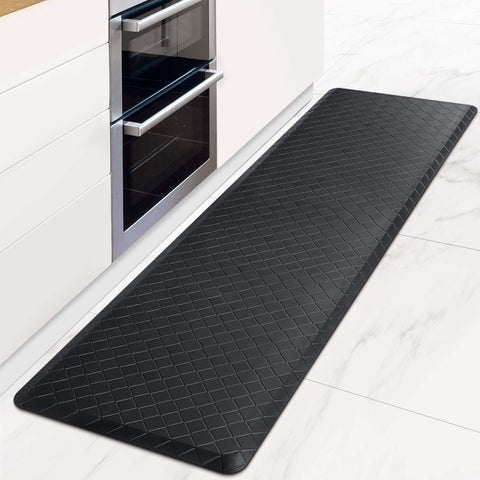 HappyTrends Kitchen Mat with ergonomic cushion for comfortable standing.
