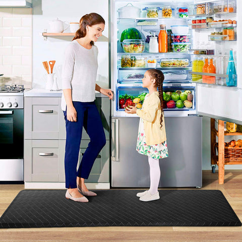 HappyTrends mat placed in front of sink for extended dishwashing sessions.