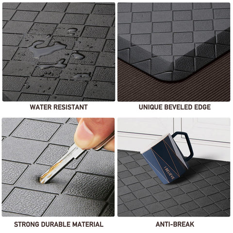 HappyTrends mat with non-slip backing stays in place during tasks.