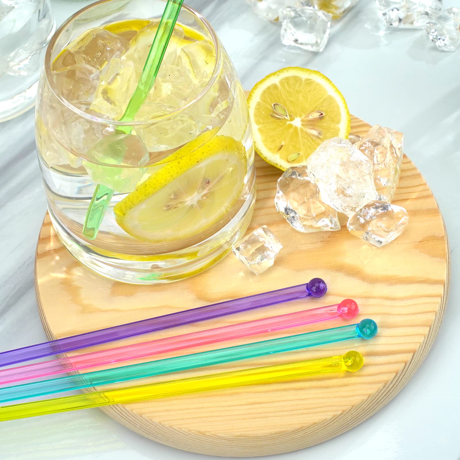 Hapray crystal cake pops stirrers, 7-24inch length, ideal for party displays.