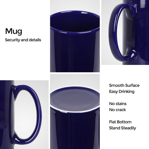 harebe sturdy ceramic mug; durable enough for daily use in office.