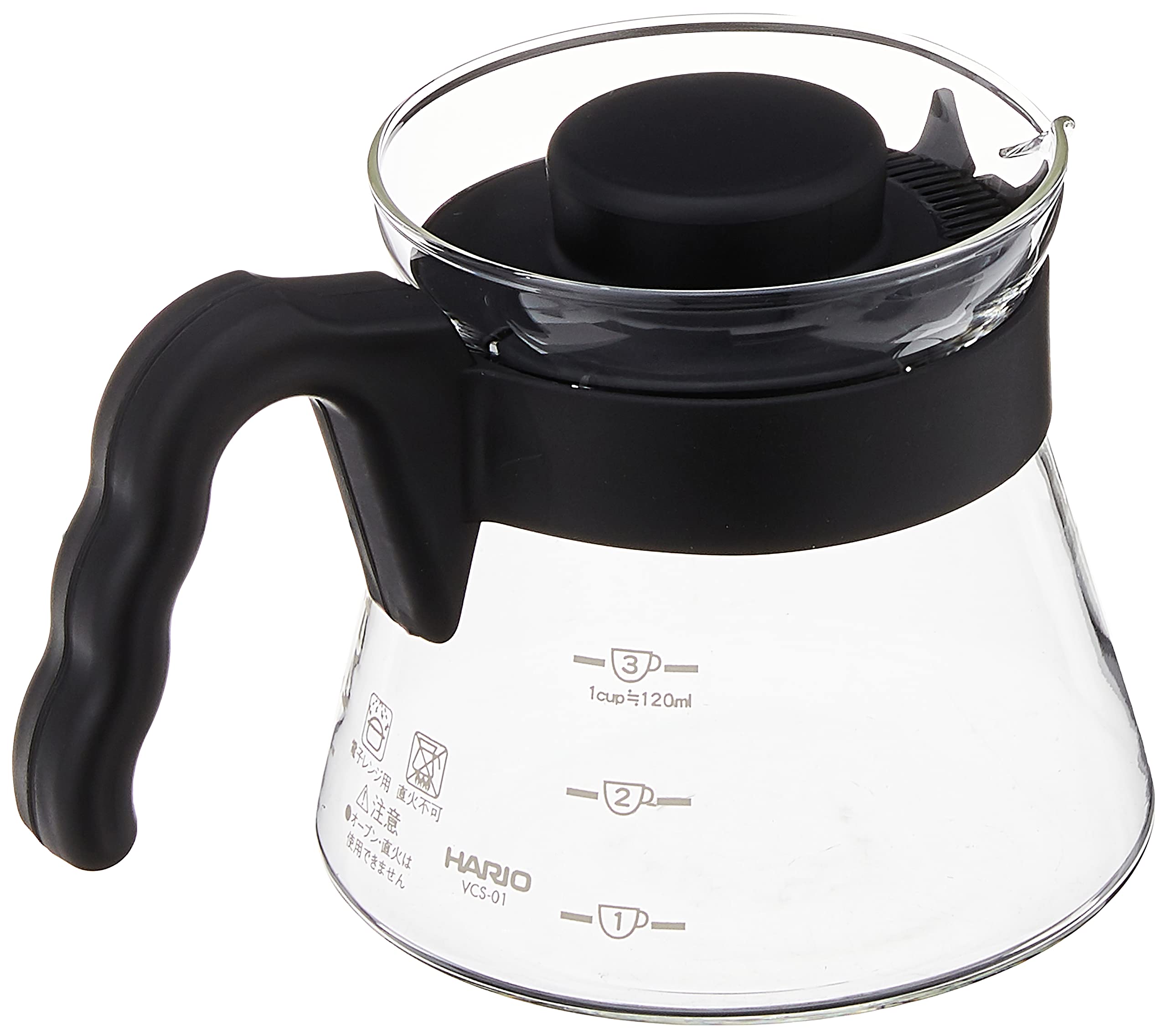 Hario borosilicate glass emphasizes durability and heat retention during multiple brews.