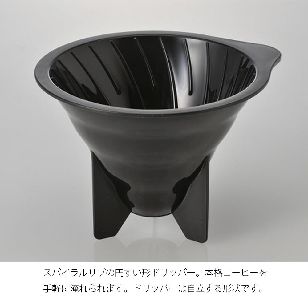 Hario V60 Drip with silicone collar remains cool to touch during use
