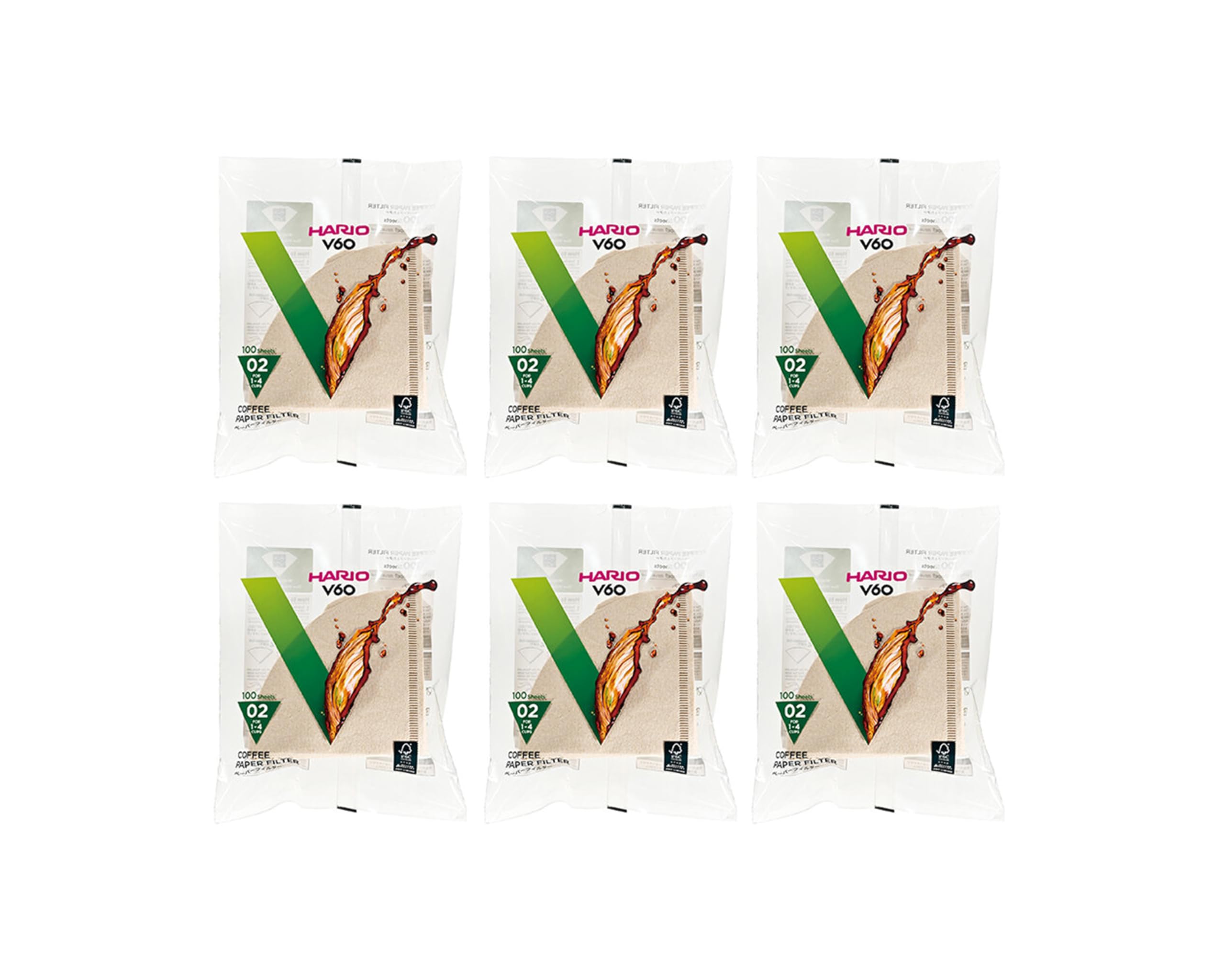 Hario V60 natural 600ct filters pack for clean pour-over flavor