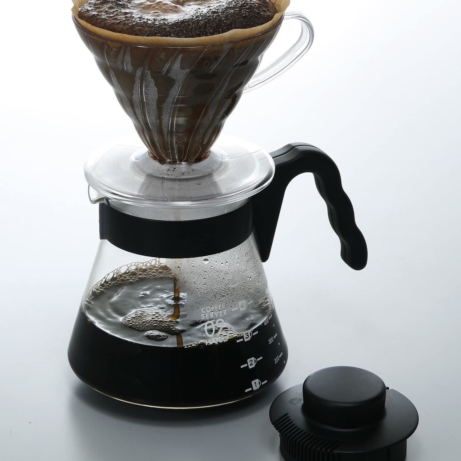 Hario V60 protective side guard helps prevent spills on surfaces