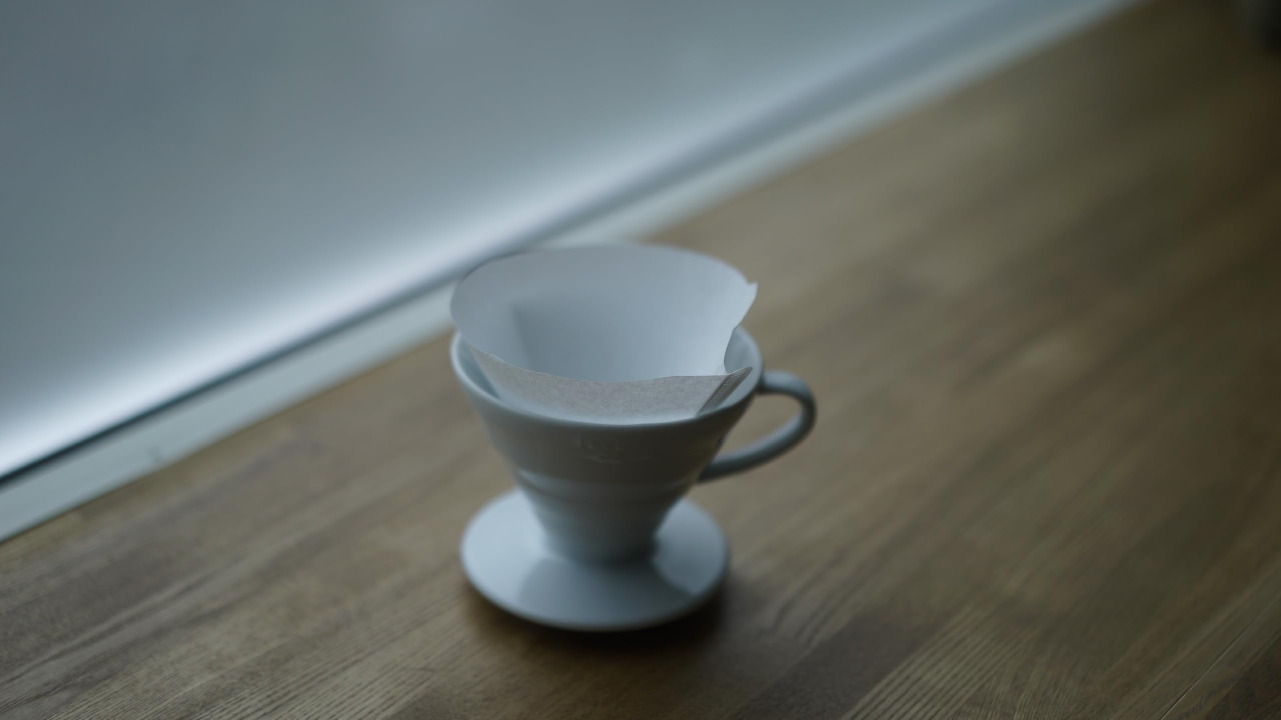 Hario V60 size 02 pour-over setup with filters enhances aroma and balance